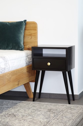 NORD 03 side table black painted oak