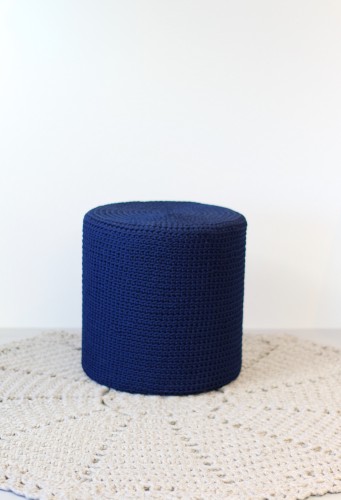 Pouf , ottoman SOFT | knitted cover 