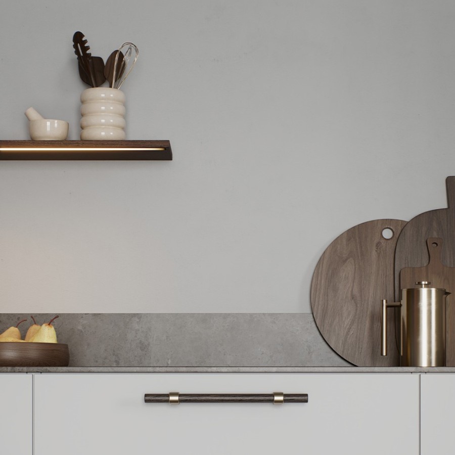 Rankenėlė  BOND |tamsus ąžuolas /šlifuotas žalvaris  352078