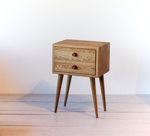 Bedside table NORD 04  |smoked oak 
