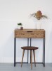 NORDIC console table - smoked oak 