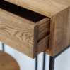 NORDIC console table - smoked oak 
